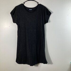 Womens Columbia Tee‎ Shirt Dress Short Sleeve Black S Cotton Rayon Elastane